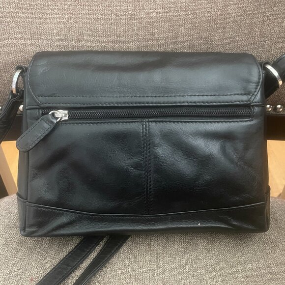 Picard German Black Leather handbag bag - Picture 2 of 9